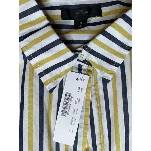 JCrew J Crew Classic Fit Boy Shirt Trifecta Stripe Size 4 NEW. 262 - Picture 3 of 3